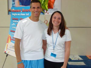 Considered her team’s “superstar,” Nurse Krysti wins over the members with her smile and competence. Here, she shares a moment with Fred.