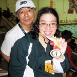 A proud moment shared between Margo & Andy, her Dad.