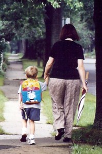 Kindergarten send-off. A life-changing photo in multiple ways.