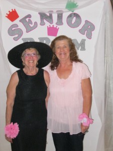 Barbara with workout buddy member Judy Schaeffer.