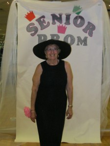 Barbara at the Center’s Senior Prom, a fun celebration for senior members, complete with formal attire and festive music.