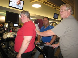 Eddie and Rita's husband, Wayne, lead Rita's "support team."