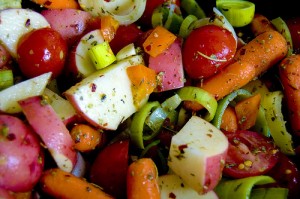 The makings of a slowly cooked meal.