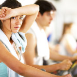 sweat session on equipment, pic