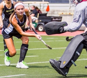 Skyler takes to the field at Kutztown University.