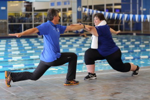 Anne training with Martin for the next competitive event.