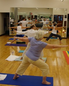 Yoga improves balance and muscle control.
