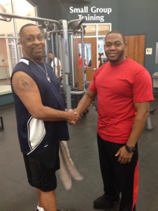 Michael with Trainer Kevin Birch.