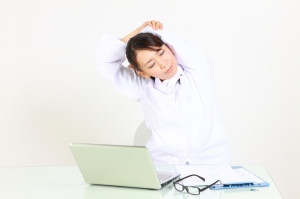 Avoid every day stiffness. Try gentle stretches and isometrics at your desk.