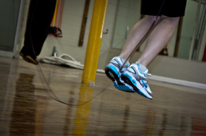 Boost a Pilates workout with intervals of jumping rope.