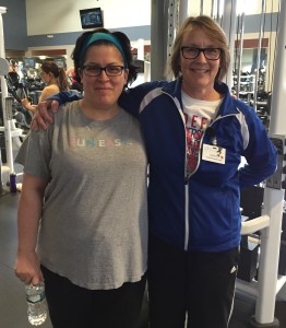 Lisa (left) & Personal Trainer Sue.