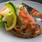 Rethink salmon servings. Pile thin slices on whole grain bread for a sandwich.