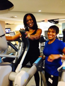 Sylvia with Trainer Paulette.