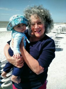 Gerri enjoying her health with her grandson.